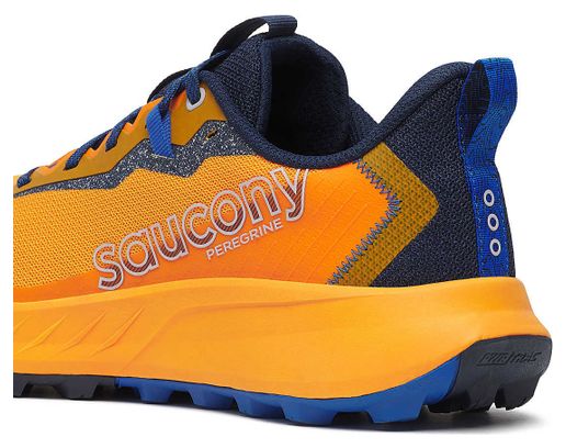 Saucony Peregrine 15 Trailschoenen Oranje/Blauw Heren