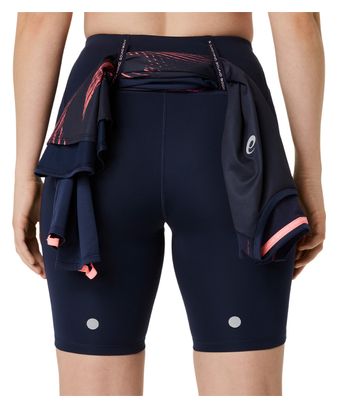 Cuissard Taille Haute Asics Road 8in Bleu Femme