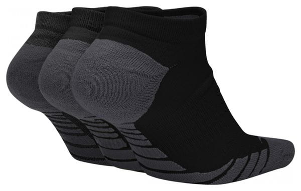 Nike Everyday Max Cushion No-Show Socks (x3) Black Unisex