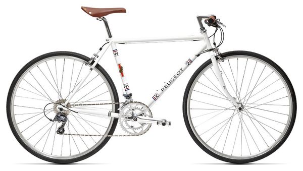 Velo de Ville Peugeot LR01 Shimano Claris 8V 2018 Blanc Alltricks