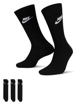 Chaussettes (x3) Unisexe Nike Sportswear Everyday Essential Crew Noir