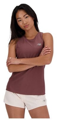 Camiseta de tirantes New Balance Q Speed Jacquard para mujer, morado