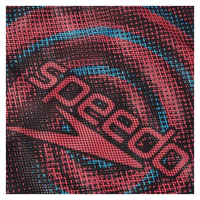 Bolsa de malla estampada Speedo Negro/Azul/Rojo
