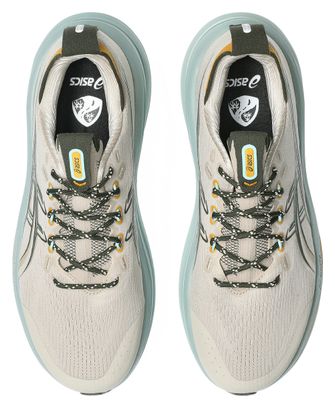 Asics Gel-Nimbus 28 TR Men's Running Shoes, Beige/Blue