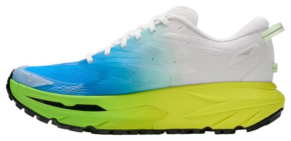Hoka Mafate 5 Men's Trail Running Shoes - Blue/Green/Yellow