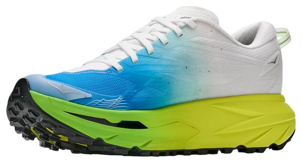 Hoka Mafate 5 Men's Trail Running Shoes - Blue/Green/Yellow