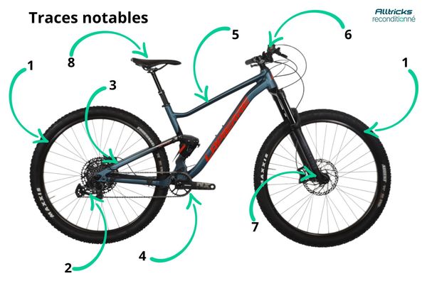 Produit Reconditionné - VTT Tout-Suspendu Lapierre Zesty TR 4.9 Sram GX Eagle 12V 29' Bleu 2024