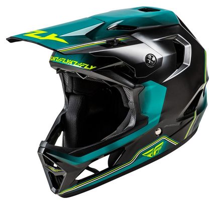 Fly Racing Rayce Repeat Full-Face Helmet, Black/Turquoise