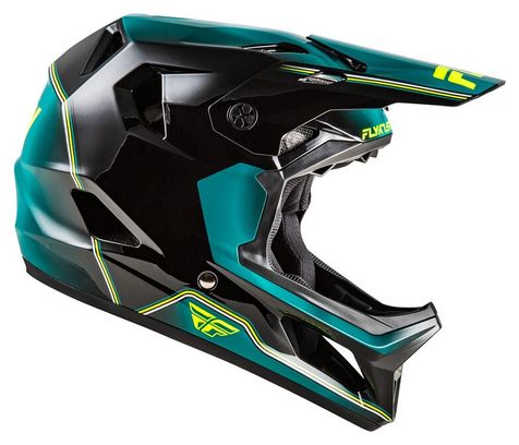 Fly Racing Rayce Repeat Full-Face Helmet, Black/Turquoise