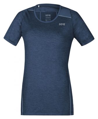 T-Shirt Running Gore Wear R3 Bleu Femme