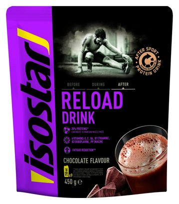 Boisson de récupération Isostar Reload Drink 450g Chocolat