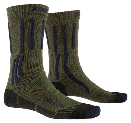 Chaussettes X-Socks TREK X CTN Vert/Bleu