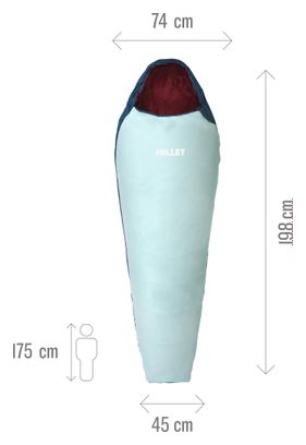 Damesslaapzak Millet Active 600 Turquoise
