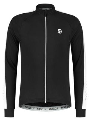 Maillot Manches Longues Velo Rogelli Explore - Homme - Noir/Blanc