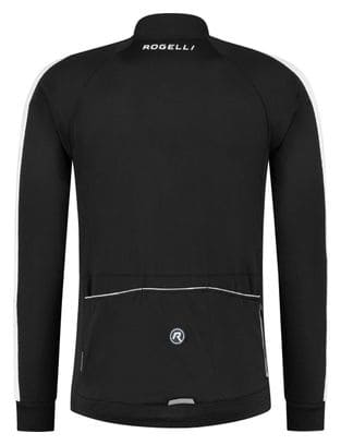 Maillot Manches Longues Velo Rogelli Explore - Homme - Noir/Blanc