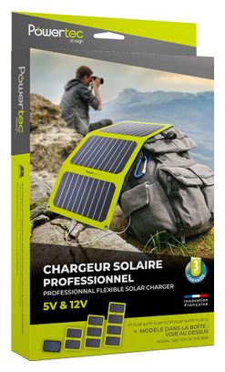 Chargeur Solaire Portable Powertec PT Flap 21W Triple Sortie