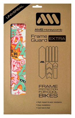 Kit <strong>Extra de Protección del</strong> Cuadro Nacido para Ser Ciclista, Estilo All Mountain Rojo