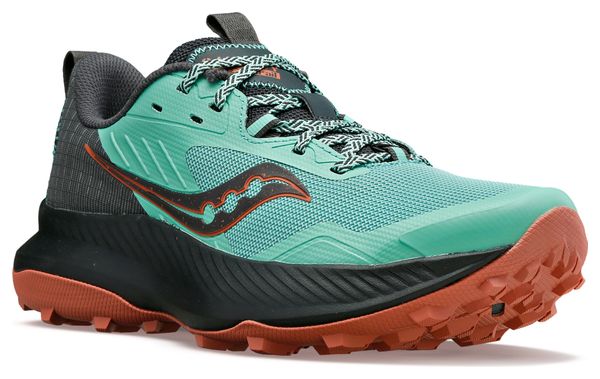 Chaussures de Trail Femme Saucony Blaze TR Vert Gris Orange