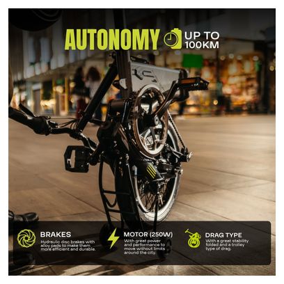 Vélo Electrique Pliant Flebi Supra 4.0+ Titanium | Roues 16