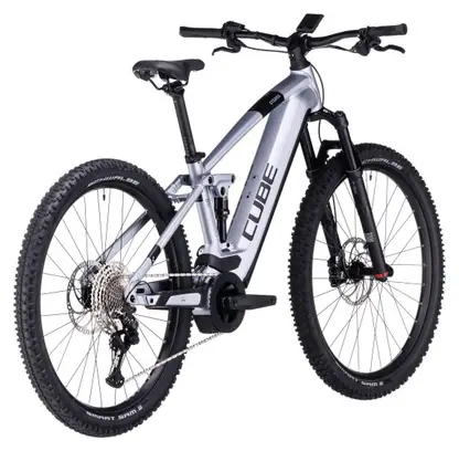 Cube Stereo Hybrid 120 Race 625 Electric Full Suspension MTB Shimano Deore/XT 12S 625 Wh 29'' Polar Silver 2023