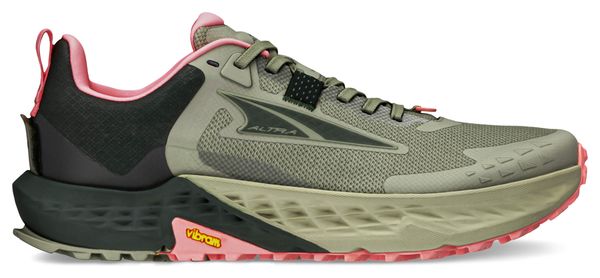 Chaussures Trail Altra Timp 5 Kaki/Rose Femme