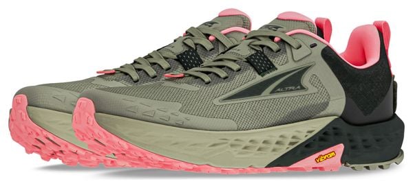 Zapatillas de trail para mujer Altra Timp 5 Caqui/Rosa