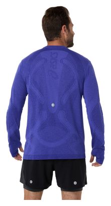 Maglia a maniche lunghe Asics Road Seamless viola da uomo