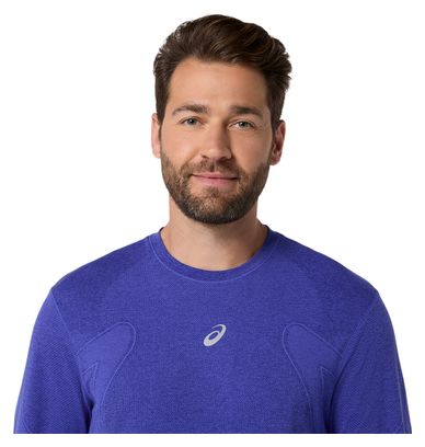 Maglia a maniche lunghe Asics Road Seamless viola da uomo