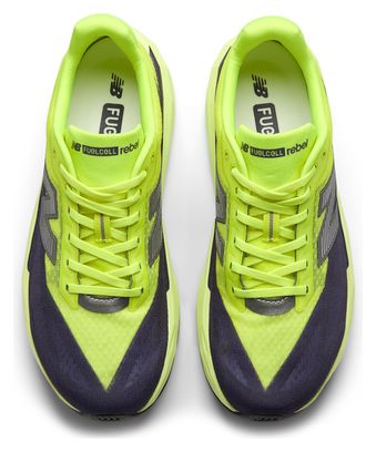 Zapatillas de running New Balance FuelCell Rebel v5 amarillas/azules para hombre