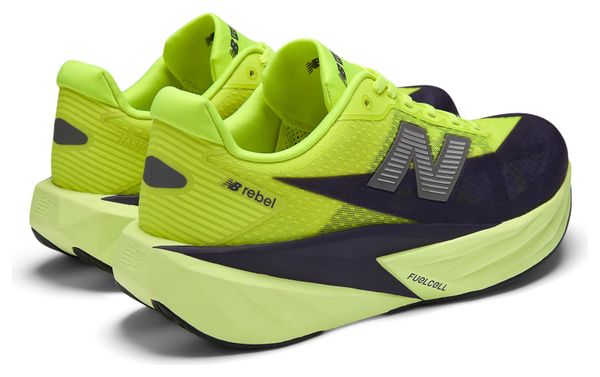 Zapatillas de running New Balance FuelCell Rebel v5 amarillas/azules para hombre