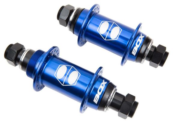Box Hollows Front and Rear Hubs 20mm Blue