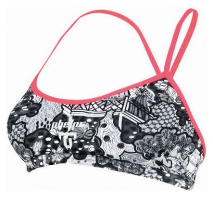 Michael Phelps Kokeshi 2 Dames 2-Delig Zwempak Top Zwart / Roze