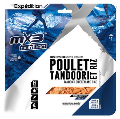 Vriesdroogmaaltijd MX3 Tandoori Kip &amp; Rijst XXL 225g