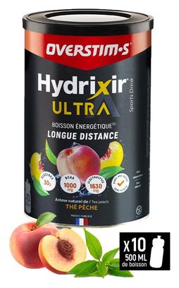 Overstims Hydrixir Ultra Energy Drink al tè alla pesca 400g