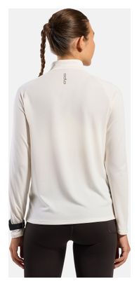 Pull Odlo 1/2 Zip Essential Ceramiwarm Blanc Femme