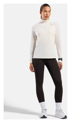 Pull Odlo 1/2 Zip Essential Ceramiwarm Blanc Femme