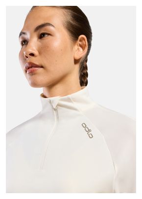 Pull Odlo 1/2 Zip Essential Ceramiwarm Blanc Femme