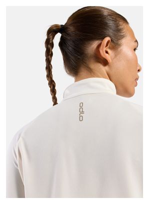 Pull Odlo 1/2 Zip Essential Ceramiwarm Blanc Femme