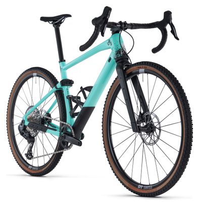 Gravel bike BMC URS 01 LT Two Sram Rival eTap AXS / GX Eagle AXS 12V 700 mm Blue Green Minty Aqua 2024
