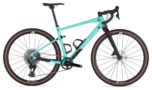 Gravel bike BMC URS 01 LT Two Sram Rival eTap AXS / GX Eagle AXS 12V 700 mm Blue Green Minty Aqua 2024