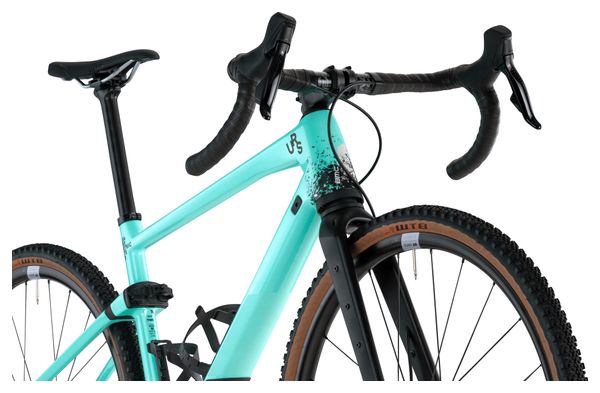 Gravel bike BMC URS 01 LT Two Sram Rival eTap AXS / GX Eagle AXS 12V 700 mm Blue Green Minty Aqua 2024