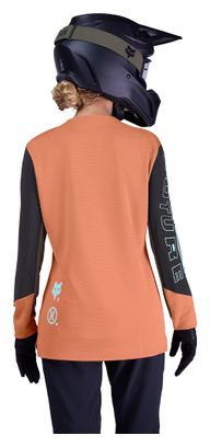 Maglia Fox Defend Elevated a manica lunga da donna Coral