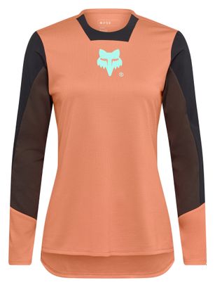Maglia Fox Defend Elevated a manica lunga da donna Coral