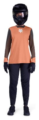 Maglia Fox Defend Elevated a manica lunga da donna Coral