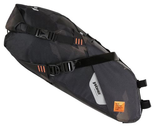 Bolsa de sillín Woho XTouring Dry M 8-12L Cyber-Camo Diamond Black