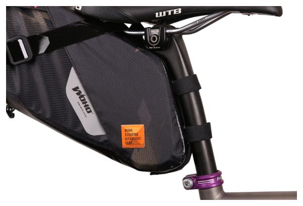 Bolsa de sillín Woho XTouring Dry M 8-12L Cyber-Camo Diamond Black