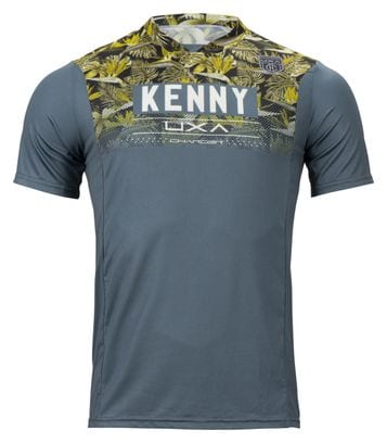 Maillot Manches Courtes Kenny Charger Flower Gris