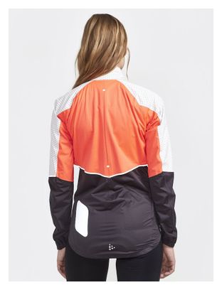Chaqueta impermeable ADV Bike Hydro Lumen Coral Negro Mujer