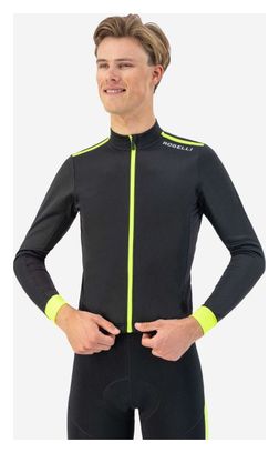 Maillot Manches Longues Velo Rogelli Core Homme Noir Jaune