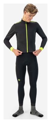 Maillot Manches Longues Velo Rogelli Core Homme Noir Jaune